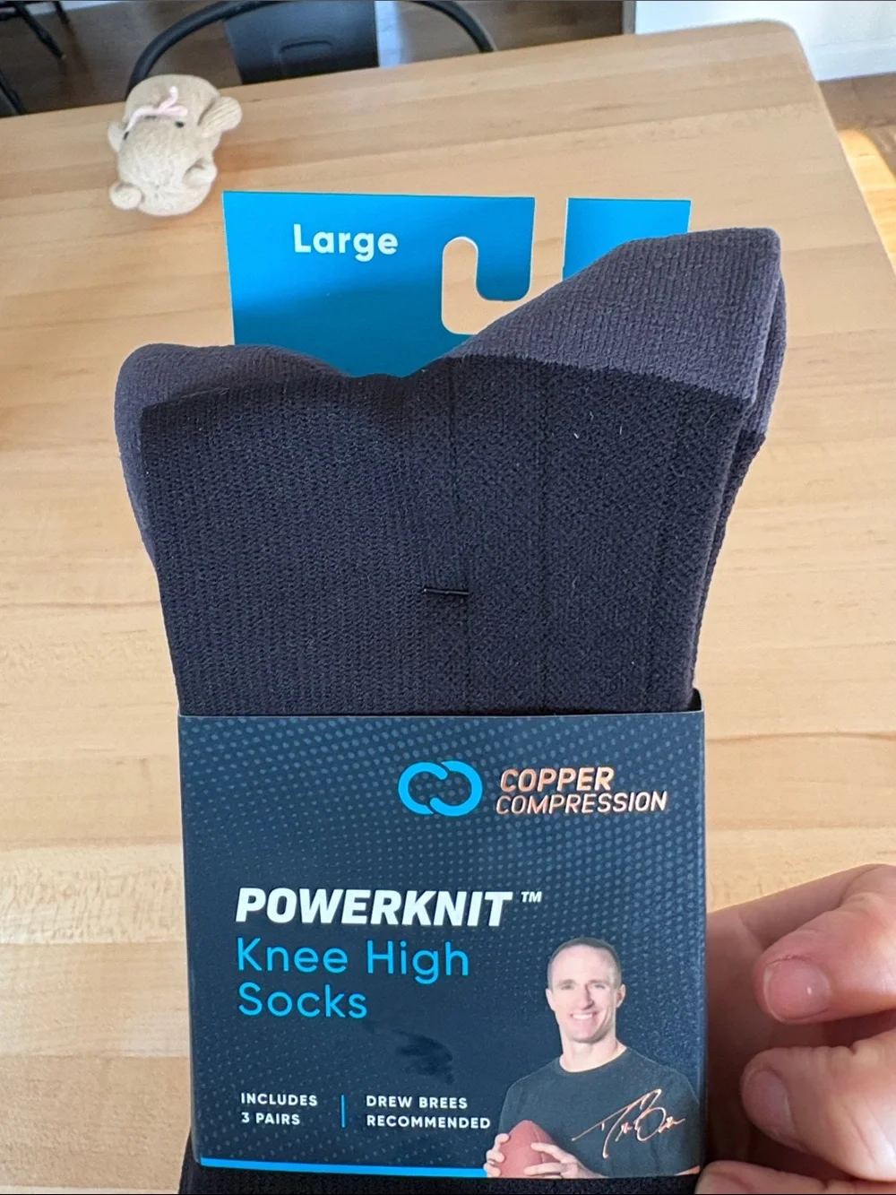 PowerKnit Knee High Socks - Black